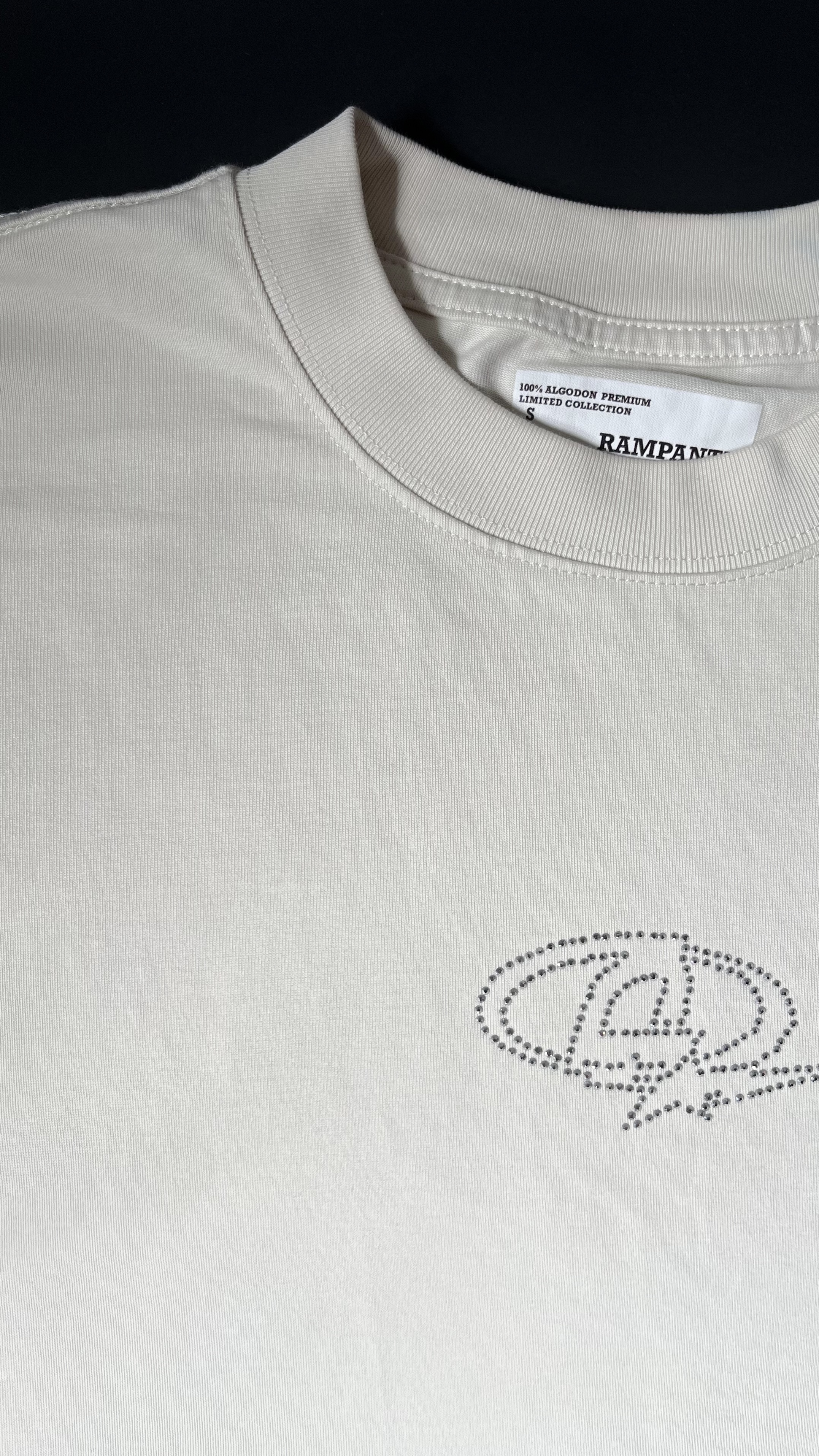 T-SHIRT OFF WHITE (RAMPANTE STAR DROP) - Vista 4