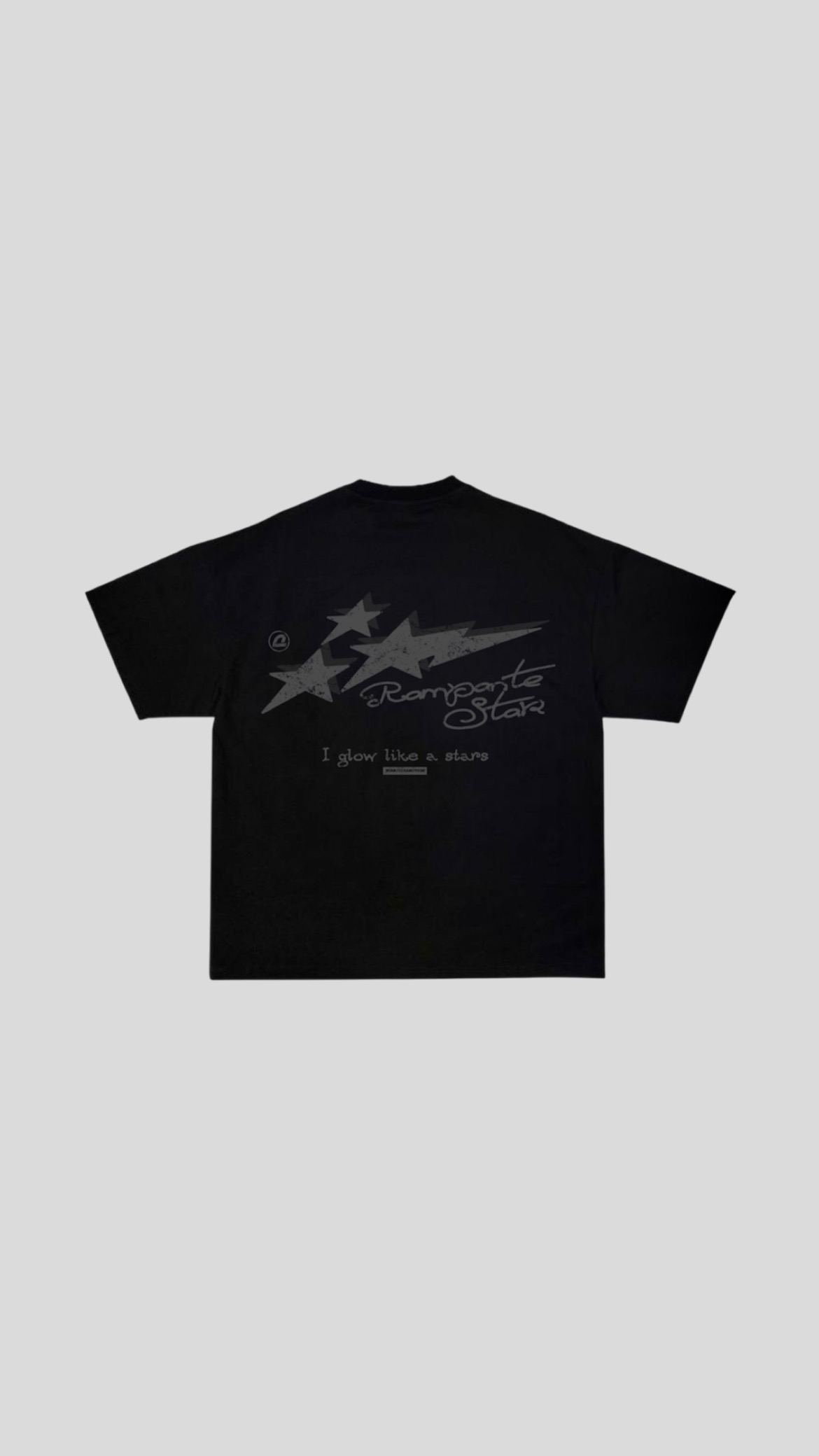 T-SHIRT BLACK (Rampante star drop) Vista Alterna