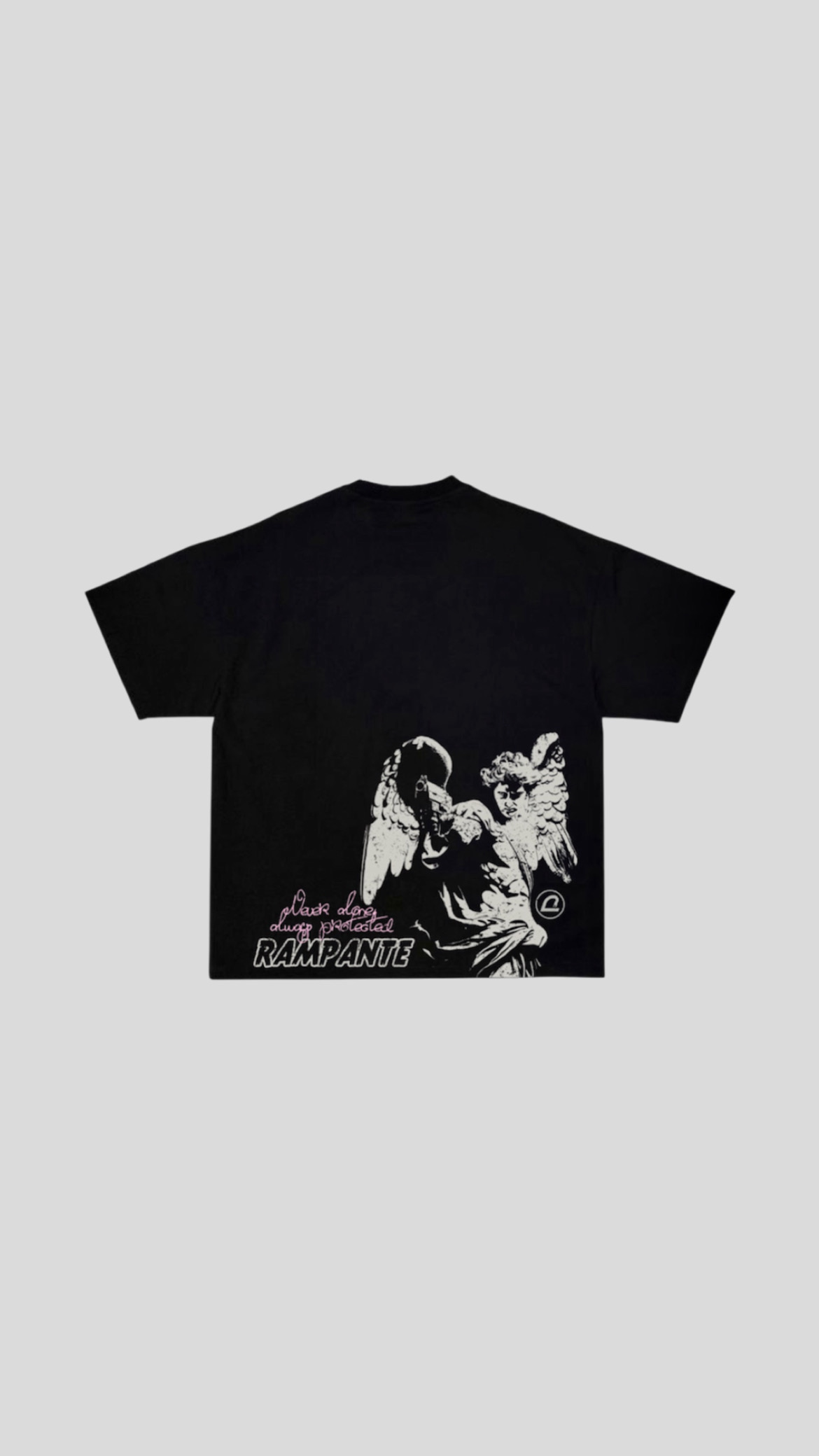 T-SHIRT BLACK (Never alone drop)