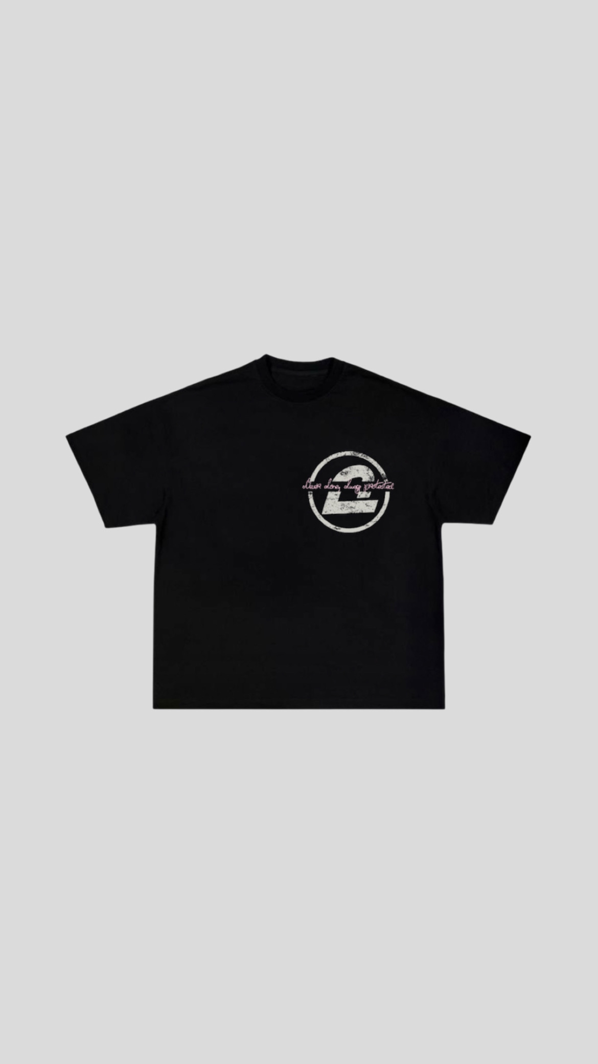 T-SHIRT BLACK (Never alone drop) Vista Alterna