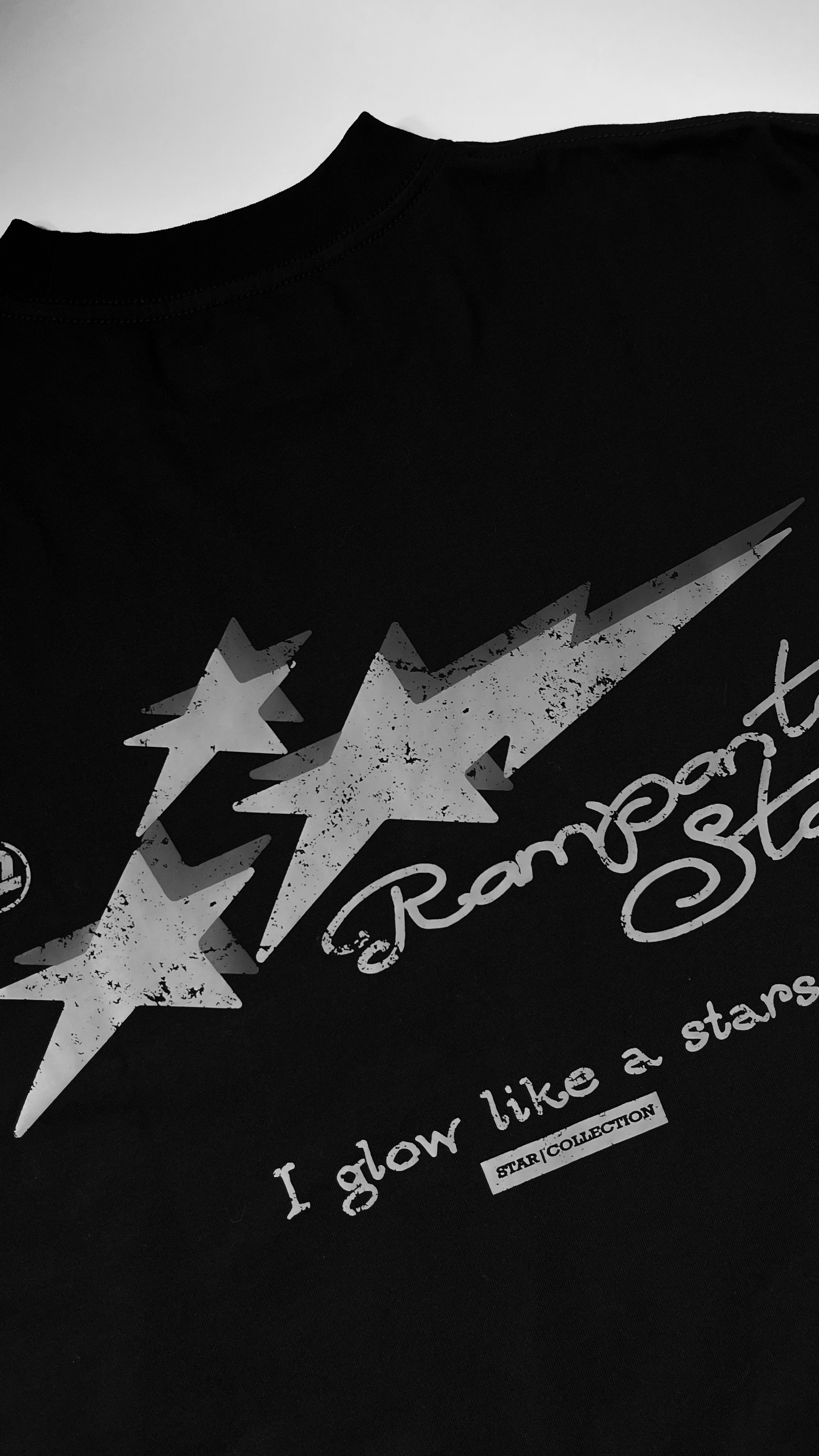T-SHIRT BLACK (Rampante star drop) - Vista 4